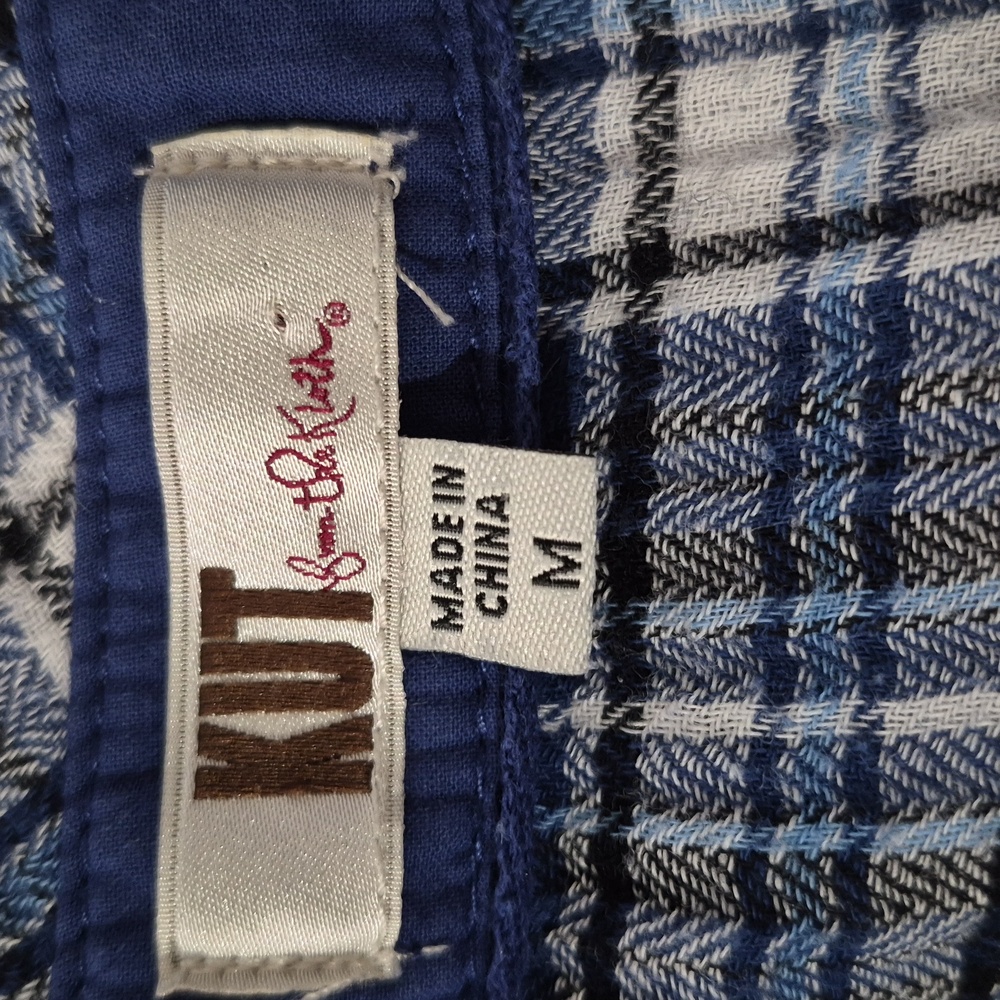 EUC KUT FROM THE KLOTH Snap Down, Collared, Long/Fold Up Sleeve Shirt Size Med - Picture 6 of 8
